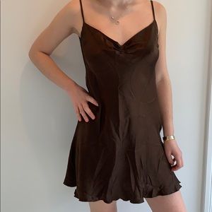 Jane Booke brown slip dress